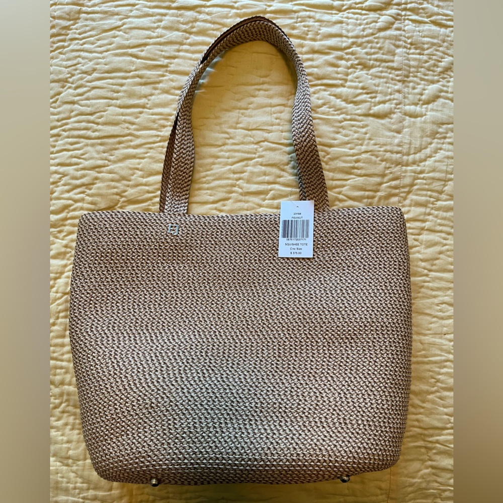 High end straw bag